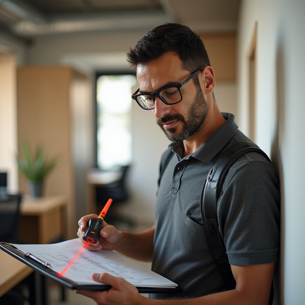 Detailed workspace assessment and measurement process