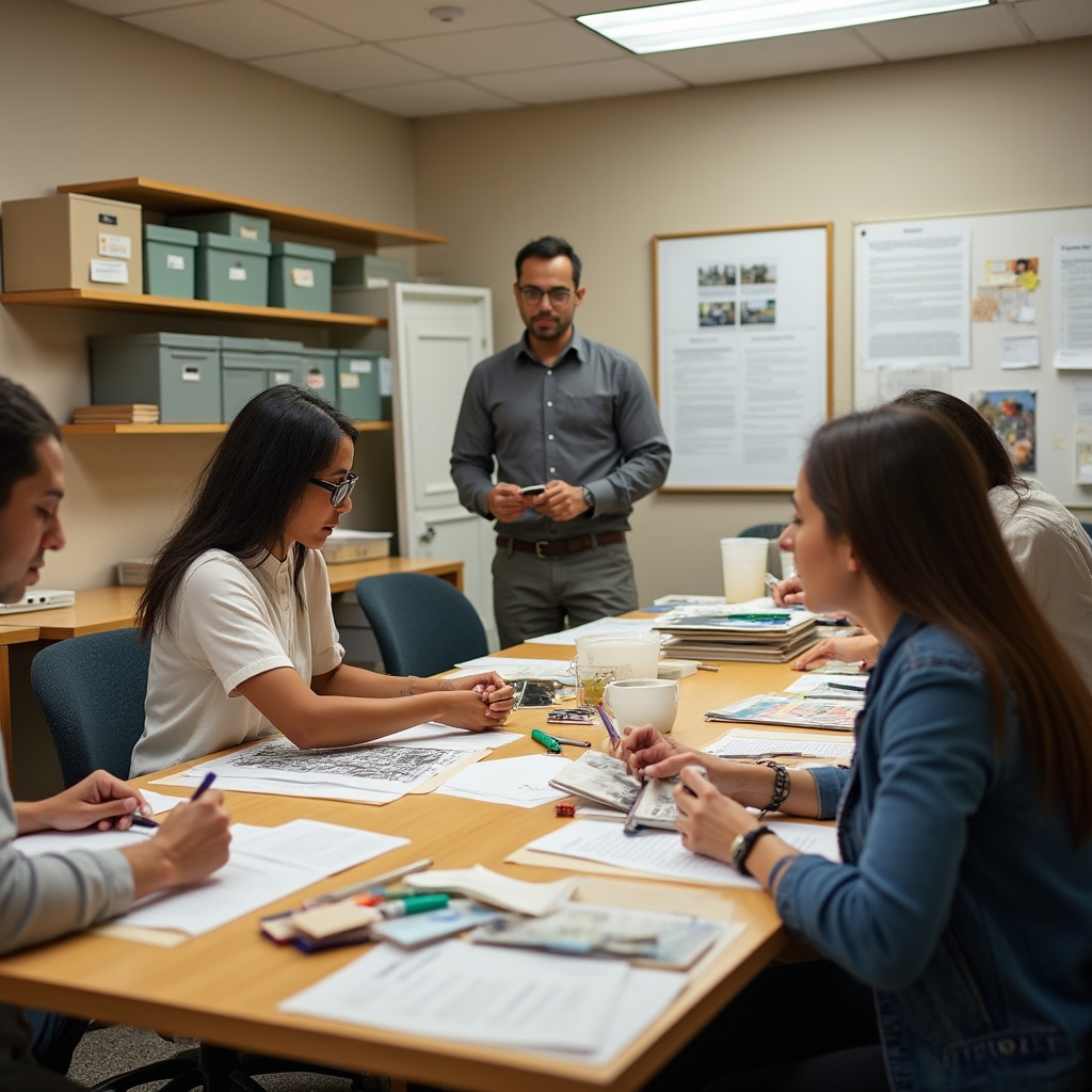 Hands-on workspace organization training session